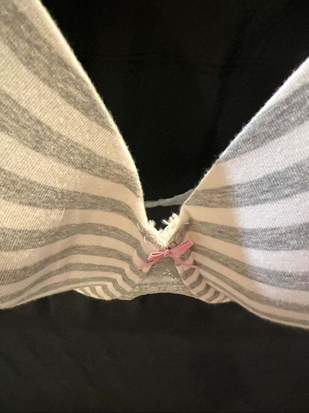 Cacique brand grey/white strip bra size 34 H - Picture 4 of 11